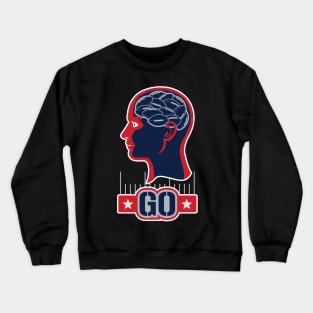 American football in my brain Crewneck Sweatshirt